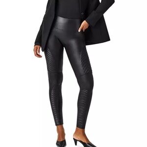 SPANX Moto Faux Leather Leggings Size Small - Only Worn Once